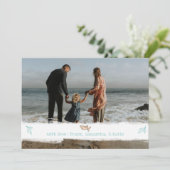 Elegant-kerstfoto Feestdagenkaart (Staand voorkant)