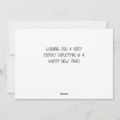 Elegant-kerstfoto Feestdagenkaart (Achterkant)