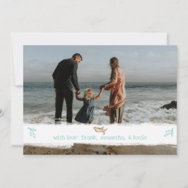 Elegant-kerstfoto Feestdagenkaart