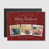 Elegant kerstfotokaart (Voorkant / Achterkant)