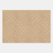 Elegant kerstGold Kraft   Inpakpapier Vel (Voorkant 2)