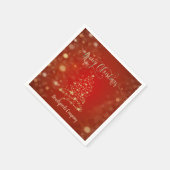 Elegant kerstgoud - boom servet (Hoek)