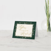 Elegant Kerstgoud — oliescript Feestdagen Kaart (Voorkant)
