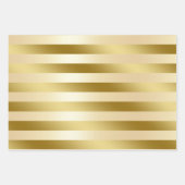 Elegant kerstgoudpatroon inpakpapier vel (Voorkant 3)