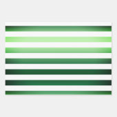 Elegant kerstgroen en wit patroon inpakpapier vel (Voorkant 3)