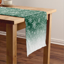 Elegant Kerstgroen wit Snowflake Patroon