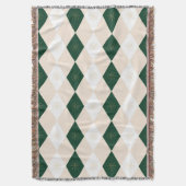 Elegant kerstharlekijnpatroon met sneeuwvlok deken (Voorkant Verticaal)