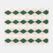 Elegant kerstharlekijnpatroon met sneeuwvlok fleece deken (Voorkant (Horizontaal))