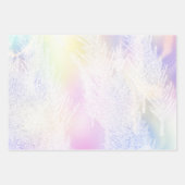 Elegant kerstholografische kleuren inpakpapier vel (Voorkant)