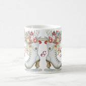 Elegant kerstijsschaatsen Feestdagen Koffiemok (Center)