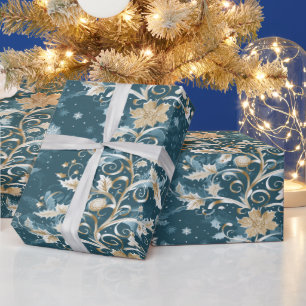 Elegant kerstinpakpapier cadeaupapier