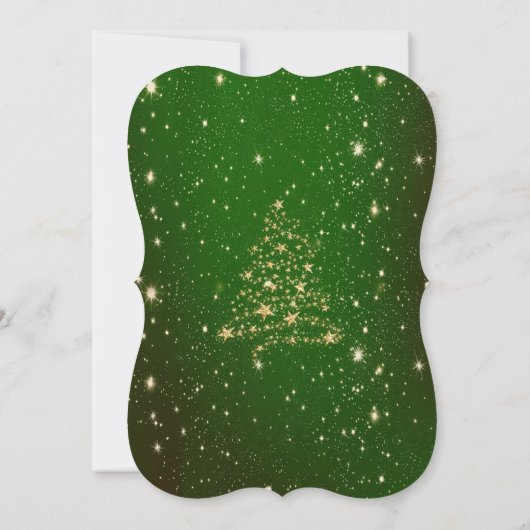 Elegant kerstkaarsen, Boom Company Party Kaart (Achterkant)