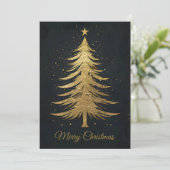 Elegant kerstkaart (Staand voorkant)