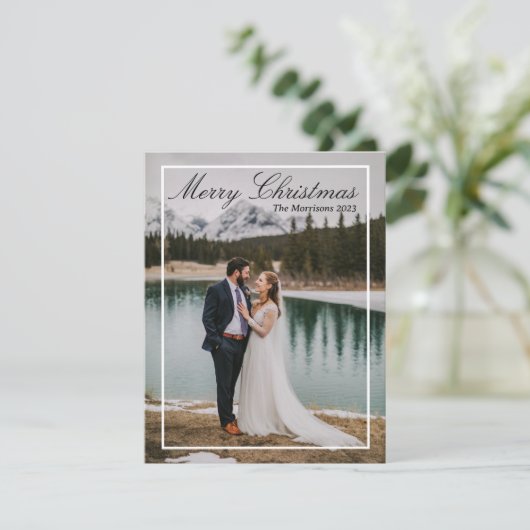 Elegant kerstkaart (Staand voorkant)