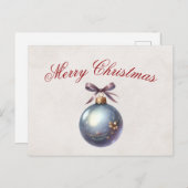 Elegant kerstkaart feestdagenkaart (Voorkant / Achterkant)