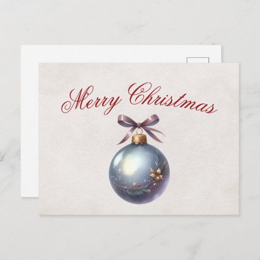 Elegant kerstkaart feestdagenkaart (Voorkant / Achterkant)