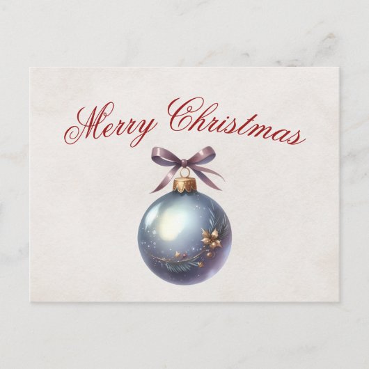 Elegant kerstkaart feestdagenkaart (Voorkant)