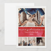 Elegant kerstkaart kaart (Voorkant / Achterkant)