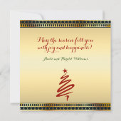 Elegant kerstkaartje kaart (Achterkant)