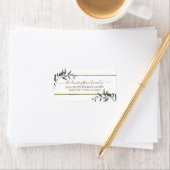 Elegant kerstkantoor Gold Foil Holiday Etiket (Insitu)