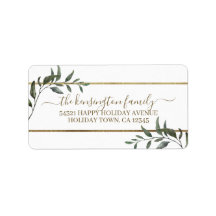 Elegant kerstkantoor Gold Foil Holiday