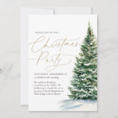 Elegant kerstkerstfeest in de winter kaart (Voorkant)