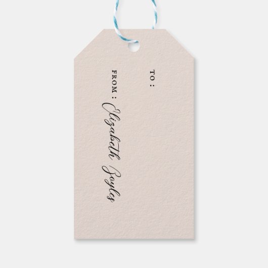  Elegant Kerstkrans Vakantie Adres Cadeaulabel (Achterkant)