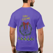 Elegant Kerstkransontwerp T-shirt (Achterkant)