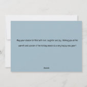 Elegant Kerstlandschap, Kerstgroet Feestdagenkaart (Achterkant)