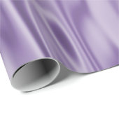 Elegant kerstlavender Faux Satin Graphic Cadeaupapier (Rol Hoek)