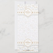 Elegant kerstliefdesfoto feestdagenkaart (Achterkant)