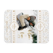 Elegant kerstliefdesfoto magneet (Horizontaal)