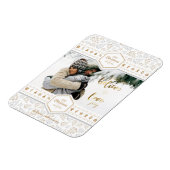 Elegant kerstliefdesfoto magneet (Linkerzijde)