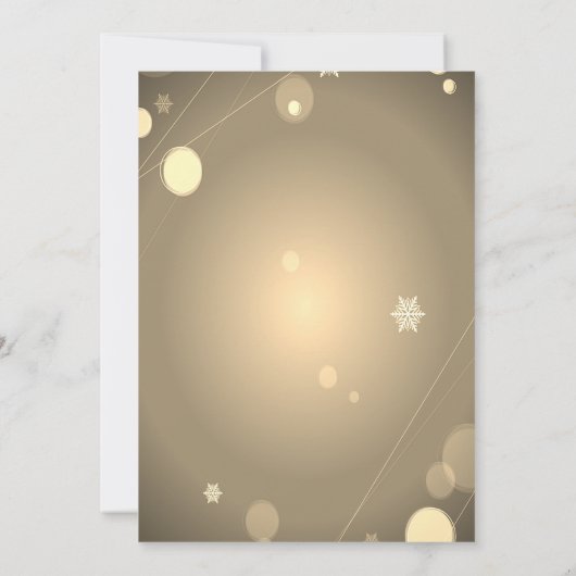 Elegant Kerstman Deer Santa Hat, kerstfeest Kaart (Achterkant)