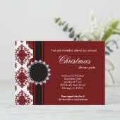 Elegant kerstmasker kaart (Staand voorkant)