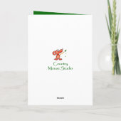 Elegant Kerstmis, Barn Owl, Bird Kaart (Achterkant)