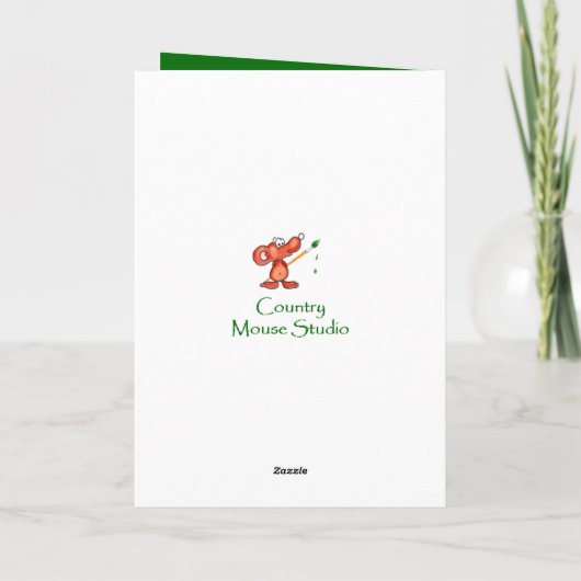 Elegant Kerstmis, Barn Owl, Bird Kaart (Achterkant)