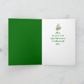 Elegant Kerstmis, Barn Owl, Bird Kaart (Binnen)