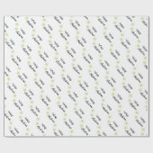 Elegant Kerstmis Beige En Wit Cadeaupapier (Vlak)