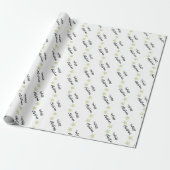 Elegant Kerstmis Beige En Wit Cadeaupapier (Uitgerold)