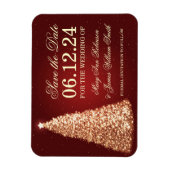 Elegant Kerstmis bespaart de datum waarop goud roo Magneet (Verticaal)