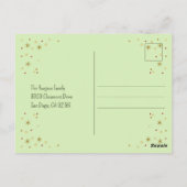 Elegant Kerstmis Briefkaart (Achterkant)