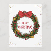 Elegant Kerstmis Briefkaart (Voorkant)