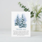 Elegant Kerstmis Corporate Hartelijk dank Briefkaart (Staand voorkant)