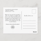 Elegant Kerstmis Corporate Hartelijk dank Briefkaart (Achterkant)