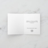 Elegant Kerstmis Deer Corporate Greeting Feestdagen Kaart (Binnen)