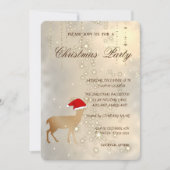 Elegant Kerstmis Deer Sant Pet, kerstfeest Kaart (Voorkant)