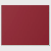 Elegant Kerstmis Effen Rood Cadeaupapier (Vlak)