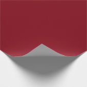 Elegant Kerstmis Effen Rood Cadeaupapier (Hoek)