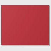 Elegant Kerstmis Effen Rood Cadeaupapier (Vlak)